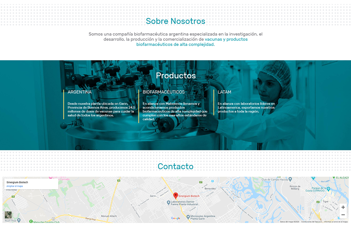 Diseño de página web laboratorio
