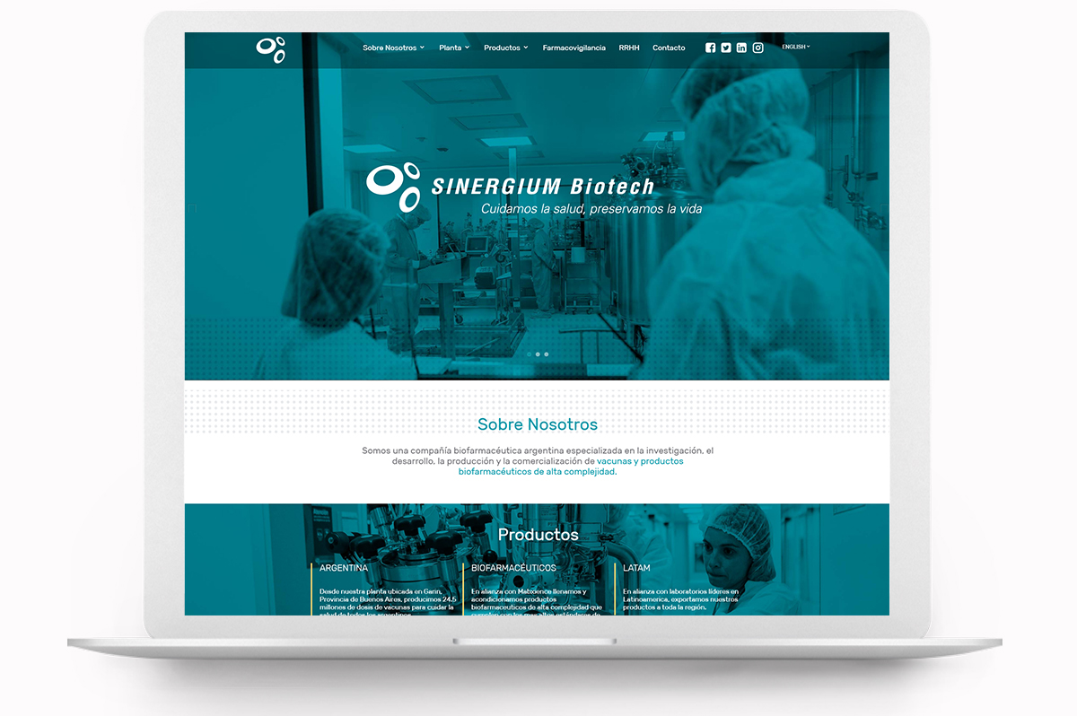Diseño de página web laboratorio