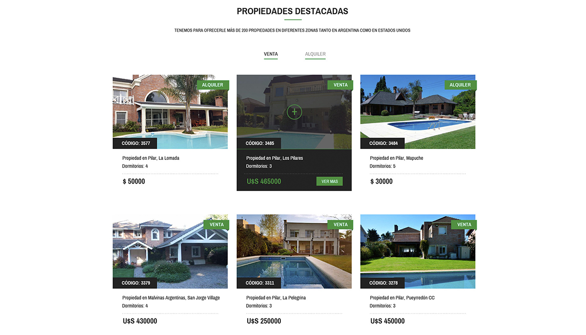 Diseño de página web inmobiliaria