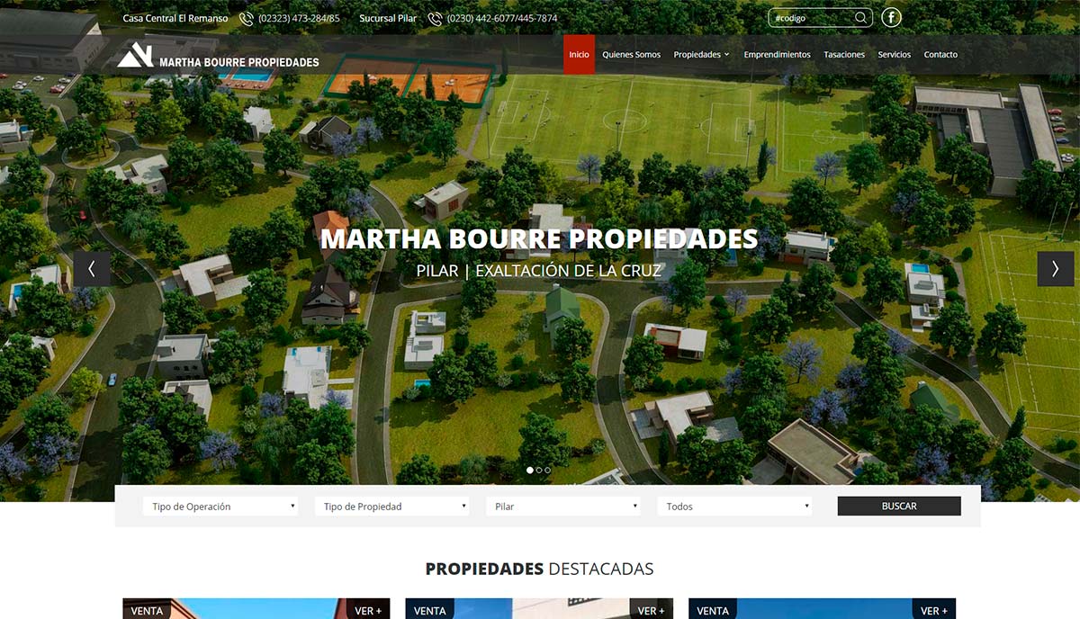 Diseño de página web inmobiliaria